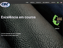Tablet Screenshot of cbccouros.com.br